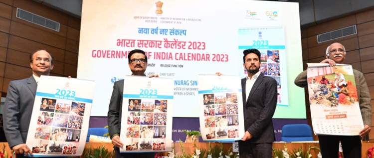 information and broadcasting minister released the calendar for the year 2023