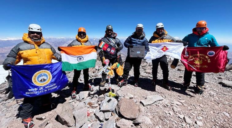 climbers conquer mount aconcagua