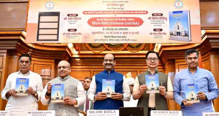 release of volumes of delhi legislative assembly proceedings and the 'vidhan chetna' magazine