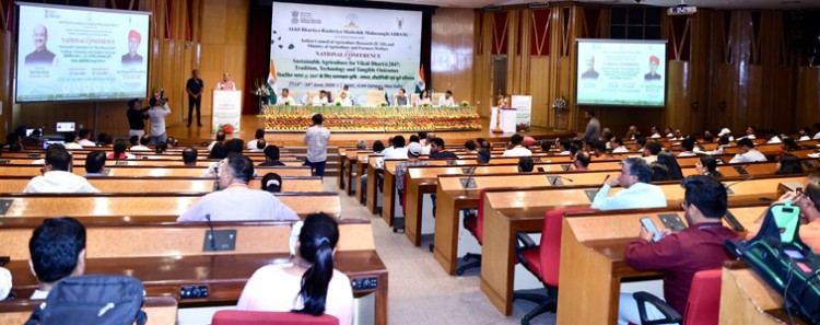 om birla in national conference on sustainable agriculture
