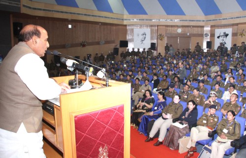 rajnath singh addressing at the national conference on women in police