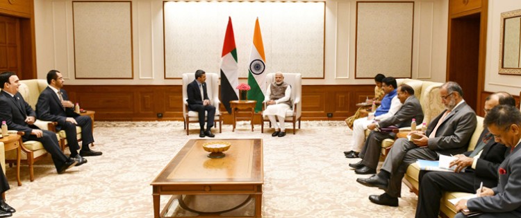 uae foreign minister and prime minister narendra modi