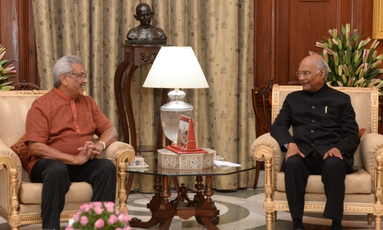 president gotabaya rajapaksa and ramnath kovind