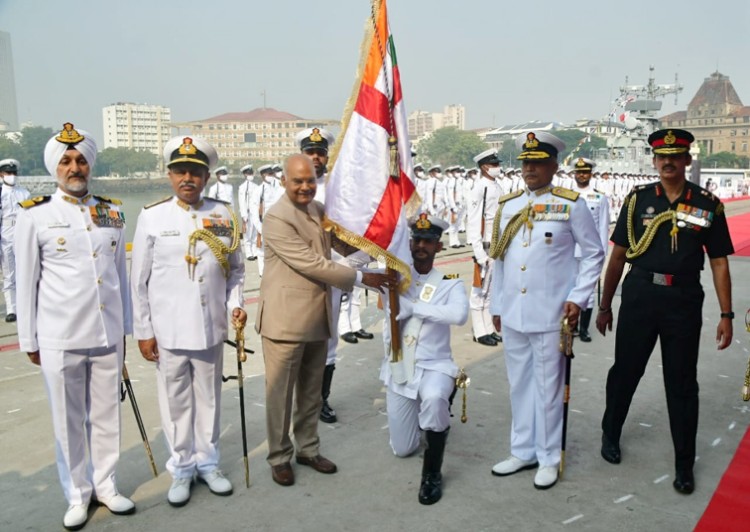presidential standard to the navy's 22nd missile ship squadron