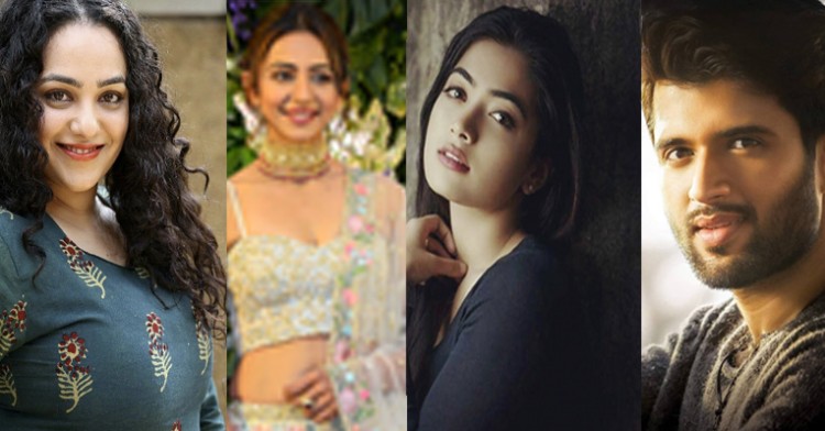 actress nitya, rakul preet, rashmika, vijay devarakonda