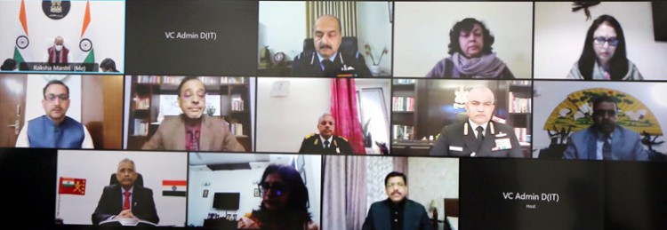 rajnath singh addressed a webinar on 'sainik schools'