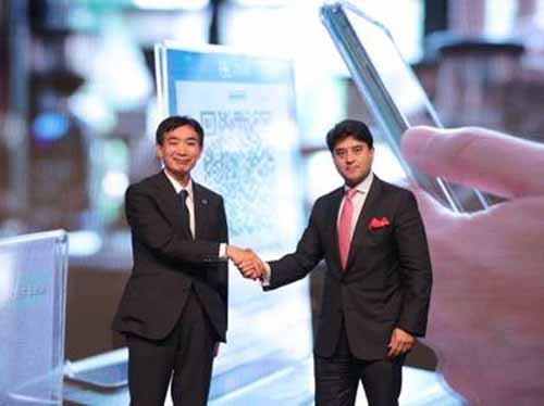 jyotiraditya scindia and masahiko metoki launched it in dubai