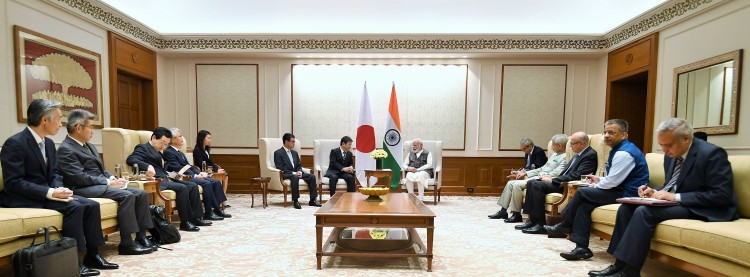 foreign and defense minister of japan met the prime minister narendra modi