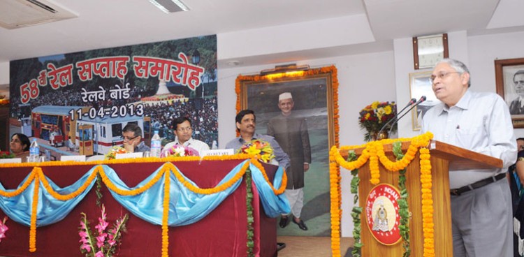 vinay mittal addressing at the 58th railway week function 2013