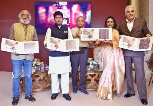 commemorative postage stamp on satish gujral's centenary year