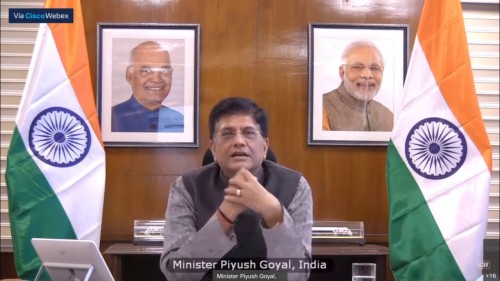 piyush goyal addressing india-bangladesh digital conference on agriculture sector