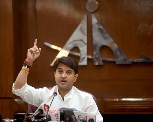 aviation minister jyotiraditya scindia
