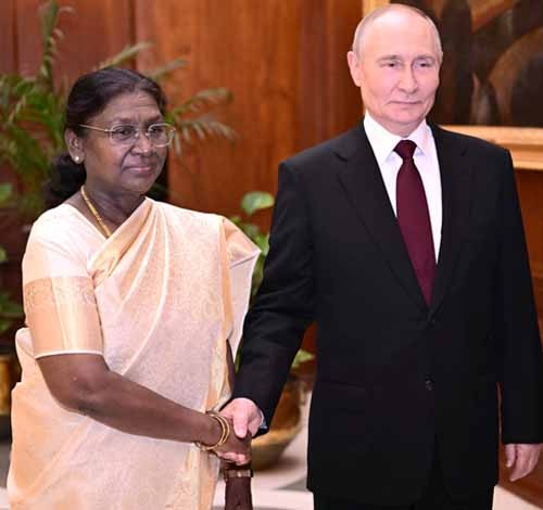 president droupadi murmu and president vladimir putin