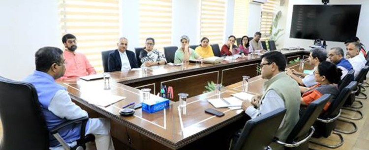 high level meeting of union education minister dharmendra pradhan