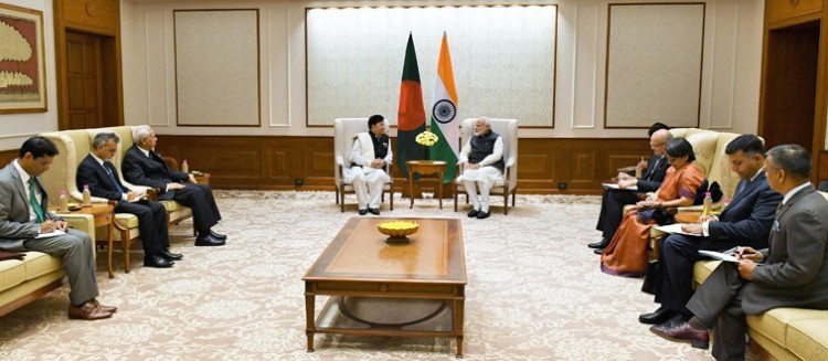 dr. a.k. abdul momen calling on the prime minister
