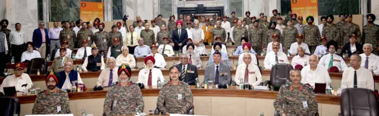 defense minister rajnath singh saluting the brave