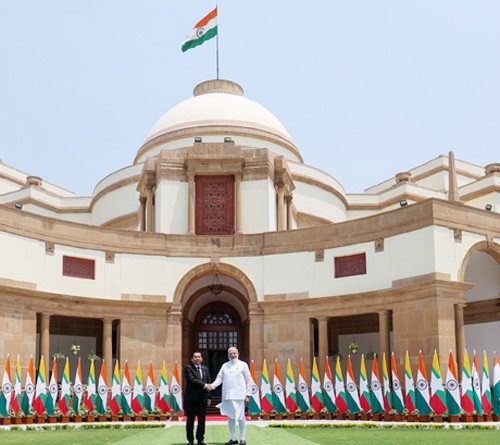 president of myanmar and pm narendra modi