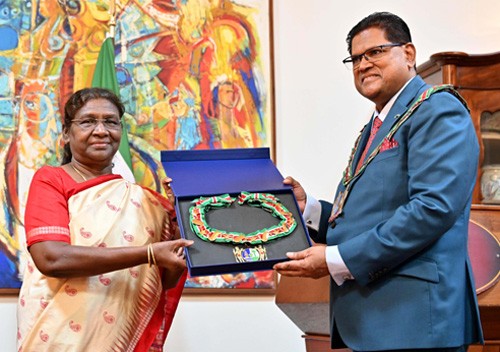 suriname's highest honor to president draupadi murmu