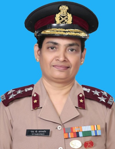 highest military nursing award to sv saraswati