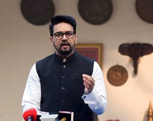 information broadcasting minister anurag thakur