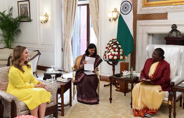 melinda gates meets president draupadi murmu