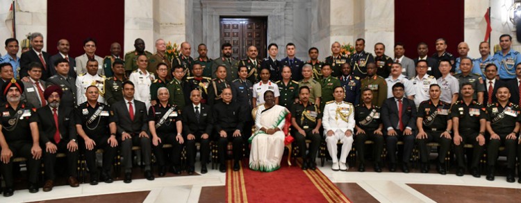 ndc course commandant and faculty members meet president