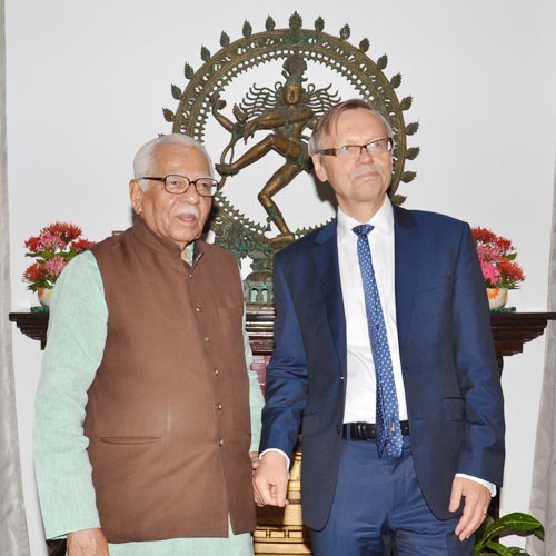 governor ram naik and norwegian ambassador