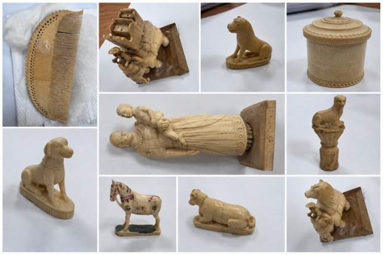 54 exquisite ivory artifacts seized