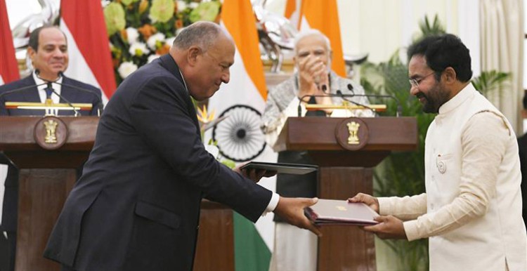 exchanged the mou in the field of culture with egypt
