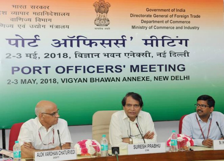suresh prabhu meeting with ports officers