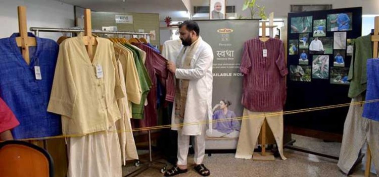 khadi india 'swadha' wellness wear collection