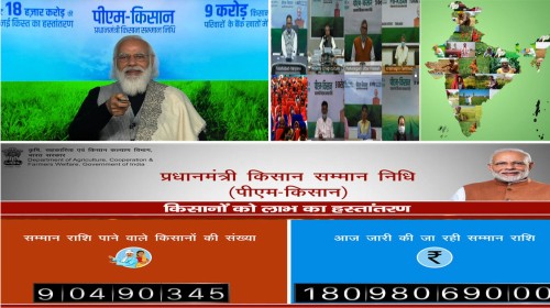 narendra modi releases the next instalment of financial benefit under pm kisan samman nidhi