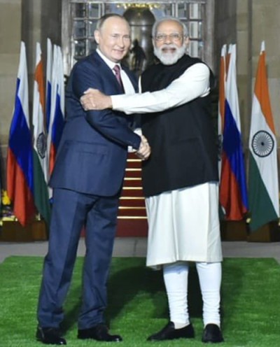 president vladimir putin and pm narendra modi