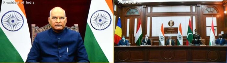 ramnath kovind accepting credentials from ambassador and high commissione