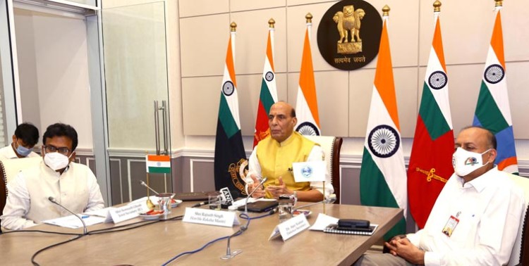 rajnath singh speaking at the sco-webinar on 'role of women in the armed forces