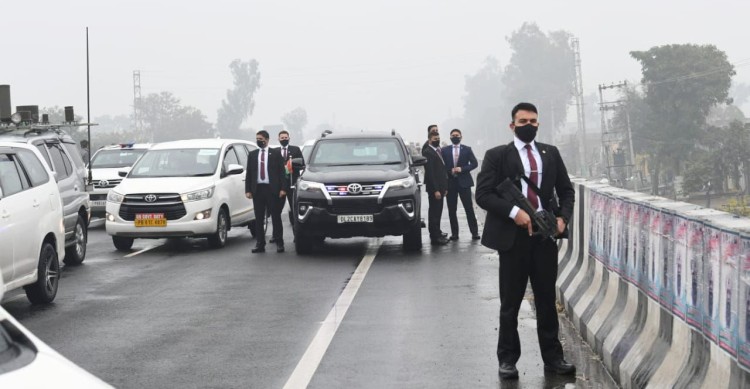 security lapse during pm's visit to punjab