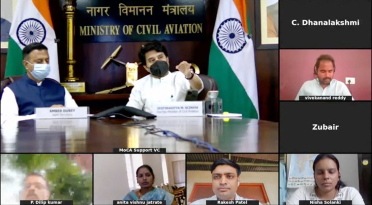 farmers and drone users' dialogue with scindia