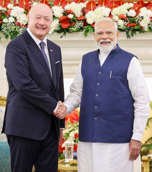 chancellor of austria and pm narendra modi