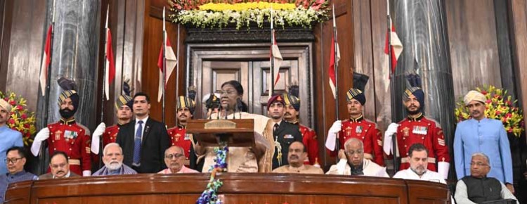ceremony in the central hall of the house on constitution day