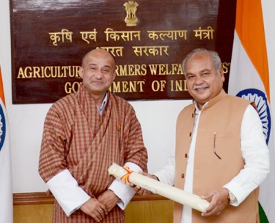 minister of economic affairs of bhutan and union agriculture minister