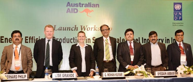 the secretary, ministry of steel, shri g. mohan kumar, the united nations resident coordinator and undp resident representative, ms. lise grande and the deputy high commissioner, australian high commission, mr. bernard philip