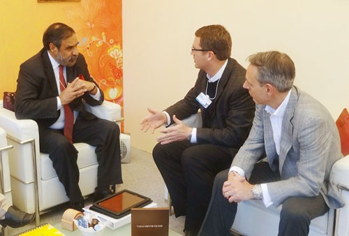 anand sharma with the ceo walmart international