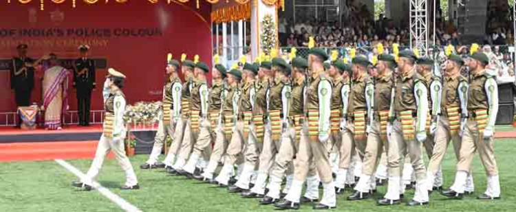 president's colours presented to sikkim police
