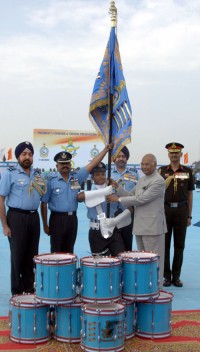 president provided standard and color to the air force