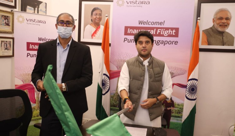 pune-singapore flight service started