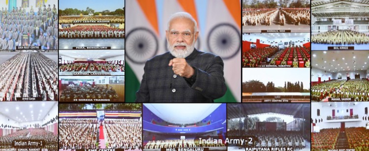 pm's encouraging address to agniveers