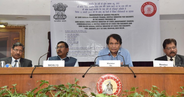 suresh prabhakar prabhu inauguration of the various railway projects