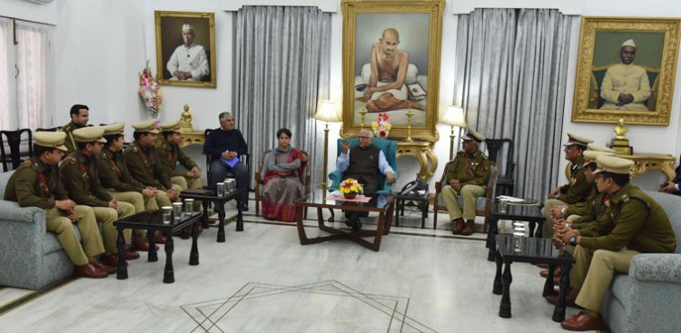 ips trainees with governor ram naik