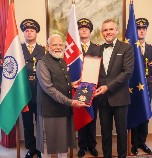 slovakia's highest honor for narendra modi