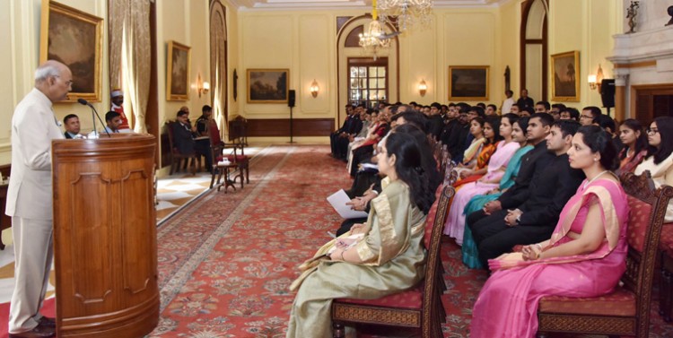ramnath kovind addressing trainee officers
